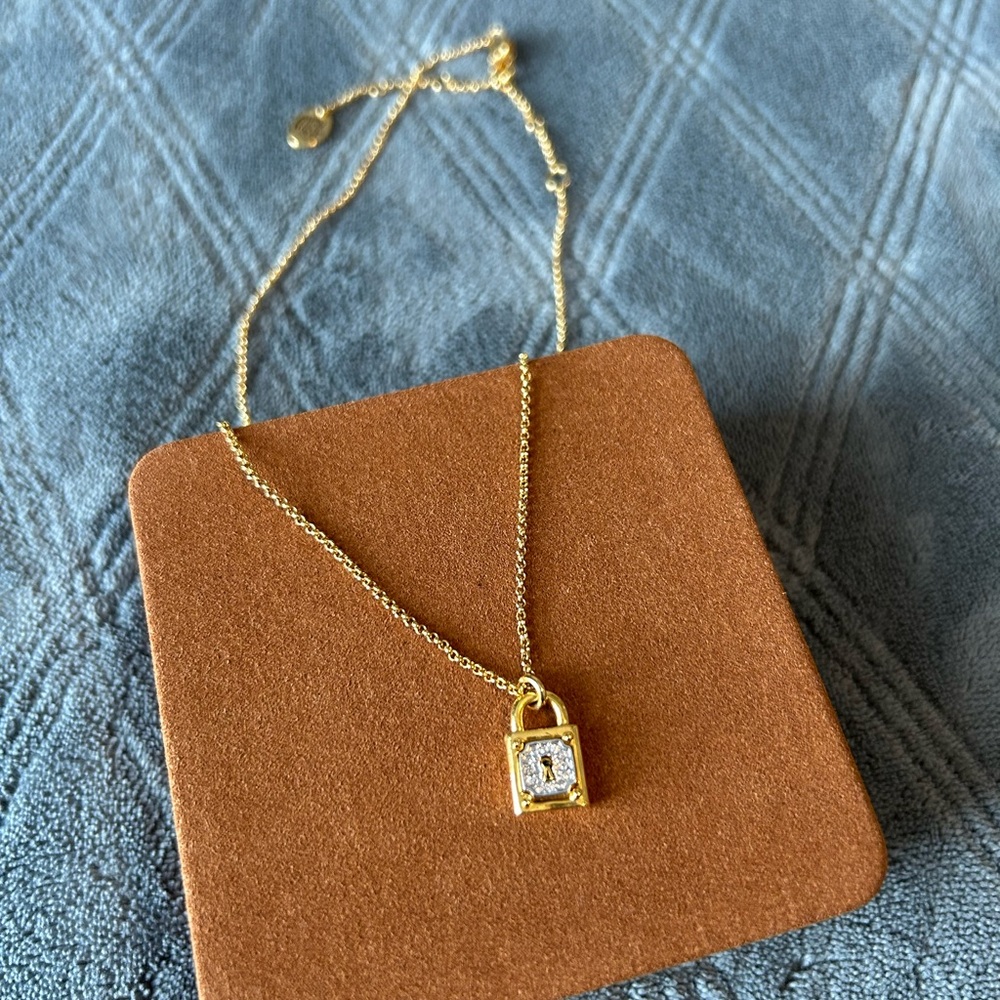 Juicy Couture Adjustable Lock Necklace